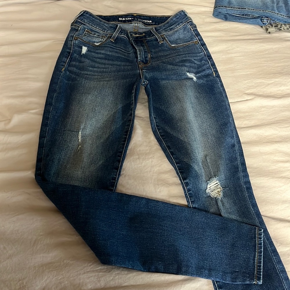 Old Navy Rockstar Mid Rise jeans size 0